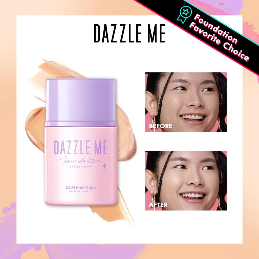 Dazzle Me Day by Day Foundation - Full Coverage Oil control Long Lasting Makeup SPF 25 PA+++