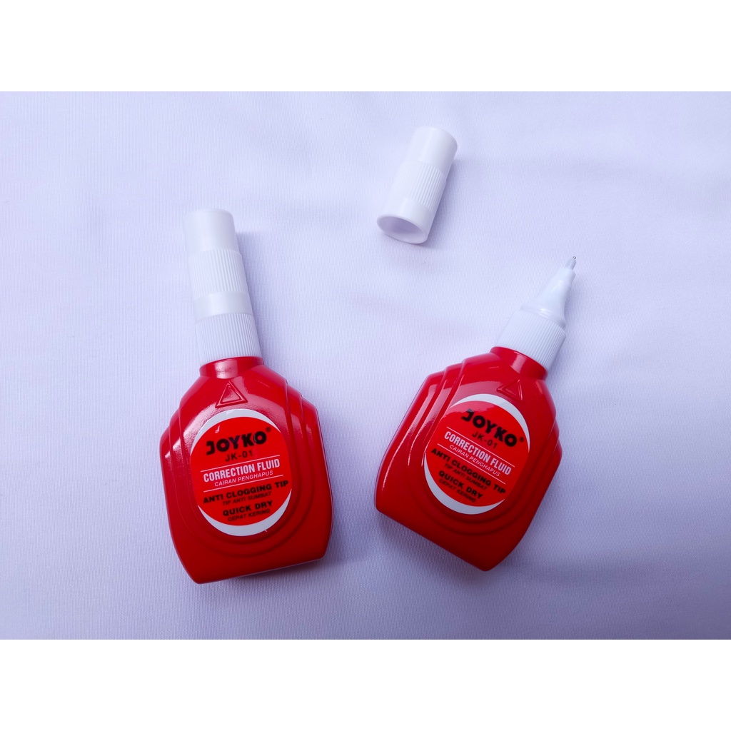 

TIPE-EX JOYKO CAIR CEPAT KERING WARNA MERAH CORRECTION FLUID