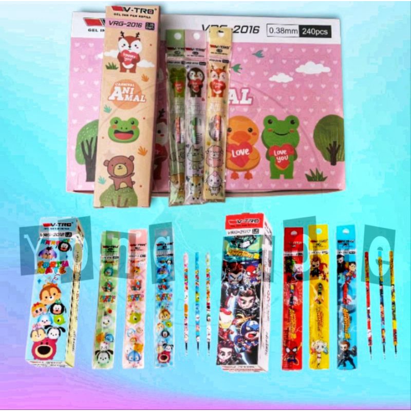 

REFFILL GEL PEN 20PCS / ISI PENA / REFIL PULPEN GEL SAFARI V-TRO 0.38MM ISI BOLPEN BOLPOINT GEL HITAM BT21 MURAH GROSIR ESELON / ISI BALLPOINT GEL