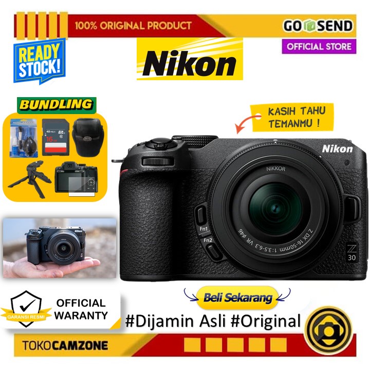Jual Nikon Z30 Kit 1650mm Mirrorless Camera GARANSI RESMI Shopee
