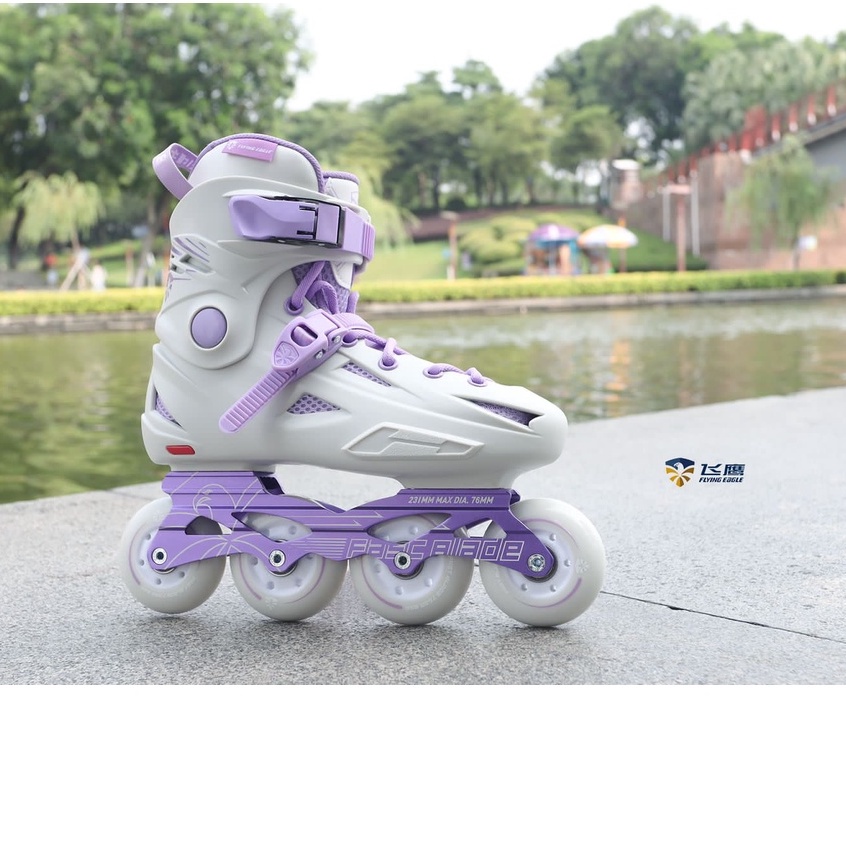 Sepatu Roda Inline Skate Flying Eagle FBS+ Fastblade White Purple
