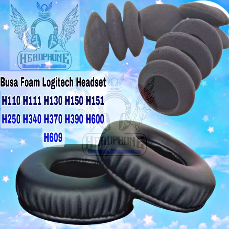 Busa Headset Mic Logitech H110 H111 H150 H151 H340 H370 H390 H600 H609 Foam Ear Pad