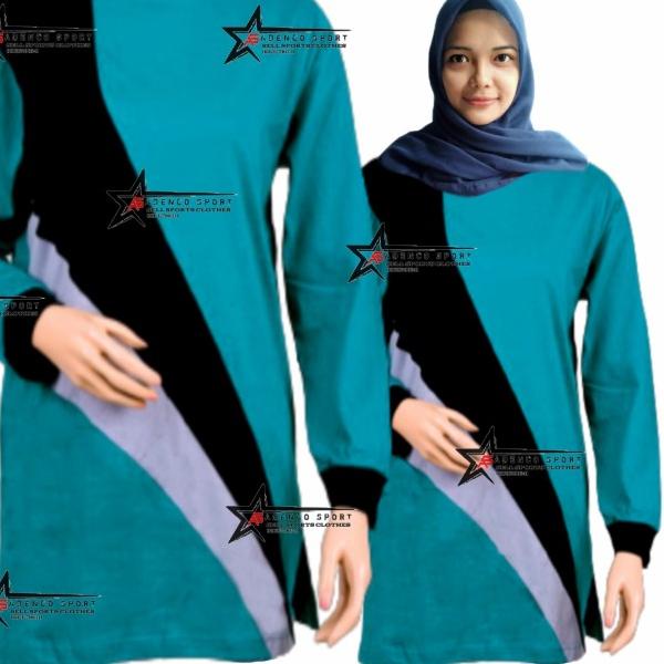 Kaos Olahraga Muslim/Baju Atasan Olahraga Model Muslim - pink, M