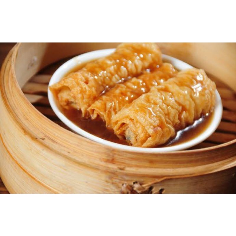 Kulit Kembang Tahu / Kulit Tahu Elastis Import Penang Cap Bunga Merah - 75 Gram Keto Friendly Export Quality Cocok Untuk Dimsum Kekian Hekeng Kekian Ekkado Money Bag / Sup Bebas Pengawet Tinggi Gizi