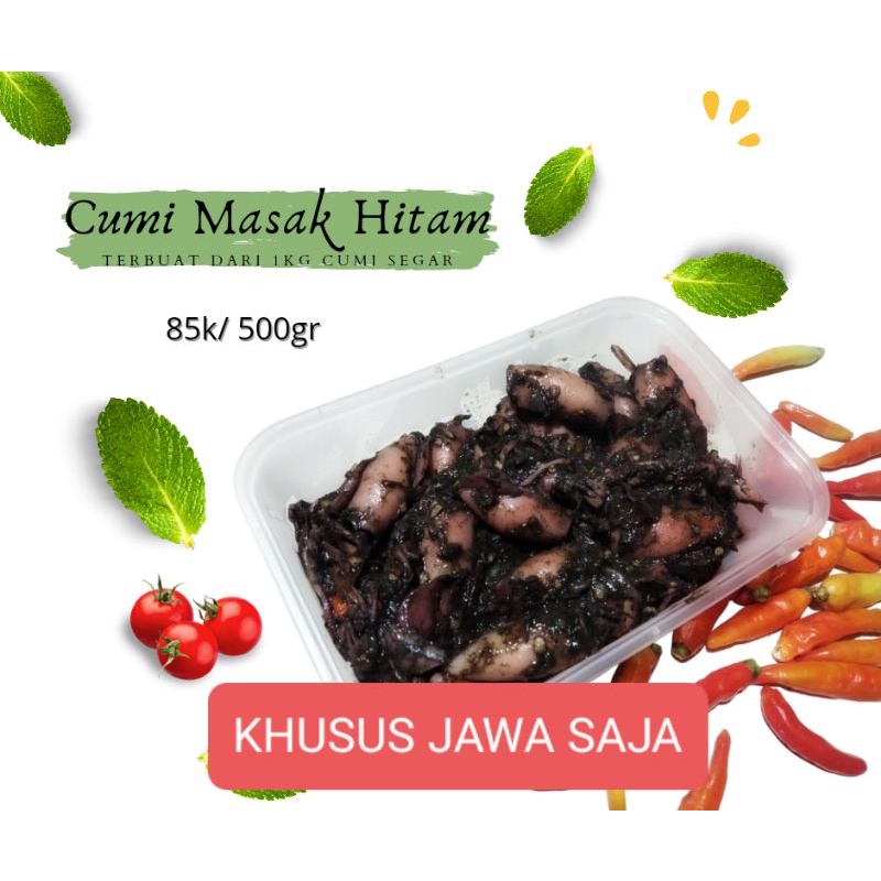 

Cumi Masak Hitam 200gr (PULAU JAWA SAJA)