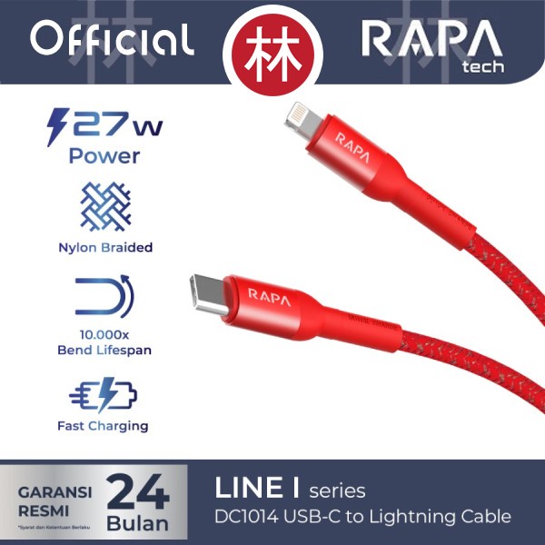 RAPAtech CH2030 &amp; DC1014 - PD20W Charger 20W &amp; USB-C to Lightning 27W