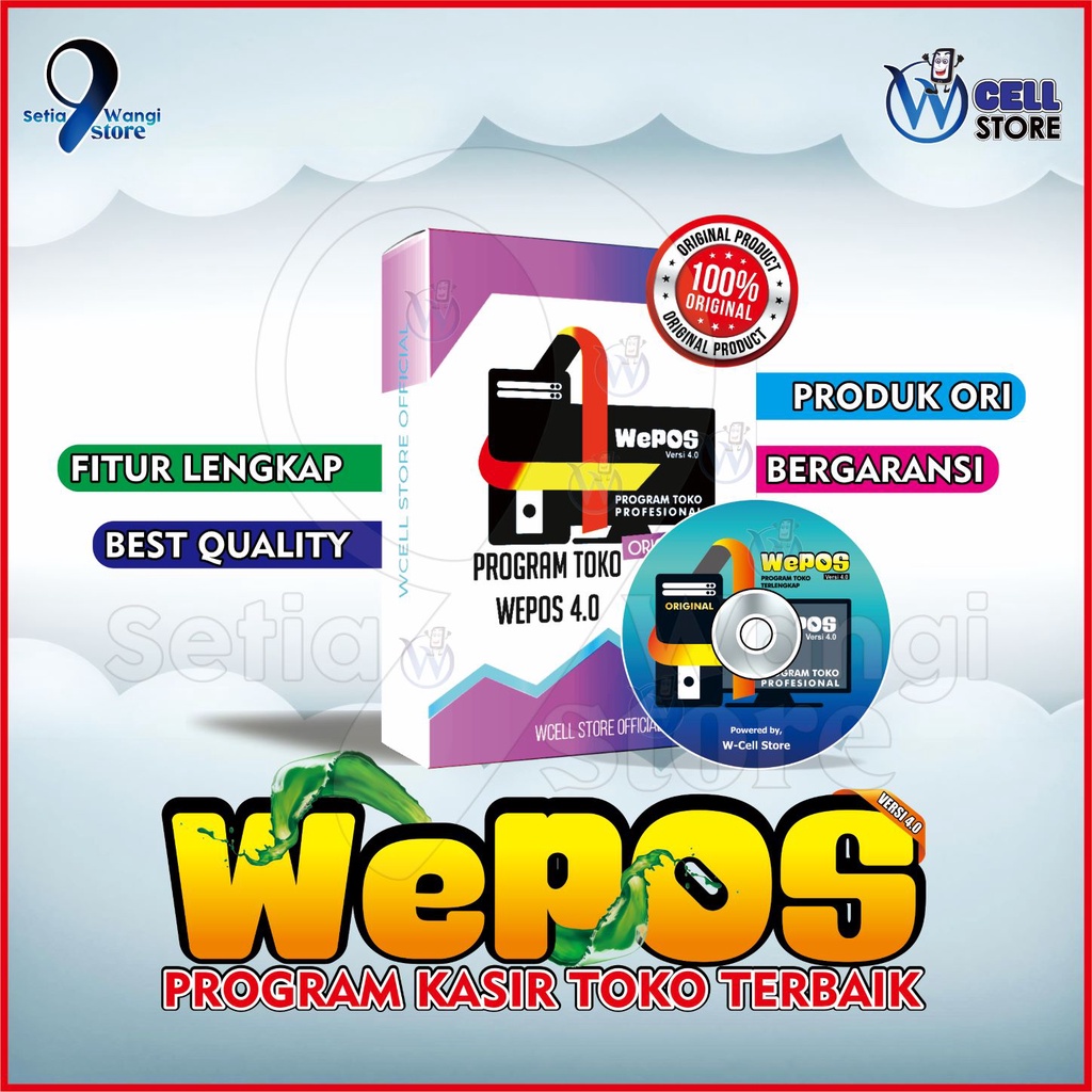 Aplikasi Kasir Toko WePOS 4.0 Software PC Lengkap Terbaru 100% Original