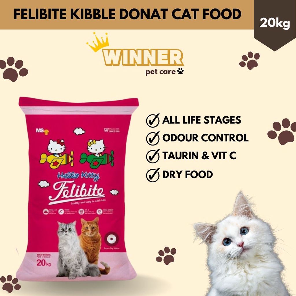 Felibite Kibble Donat Cat Food Freshpack 20kg