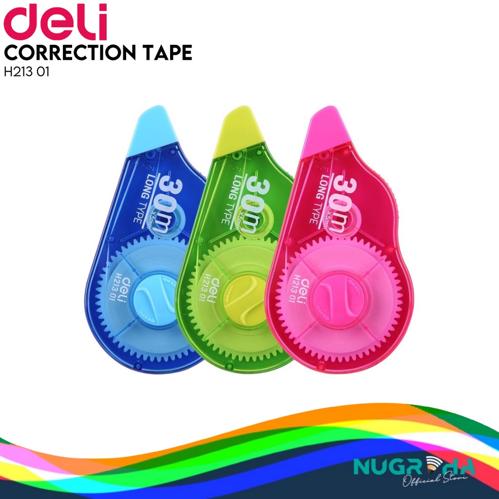 

CORRECTION TAPE TIPEX TIP X KERTAS DELI H213 01