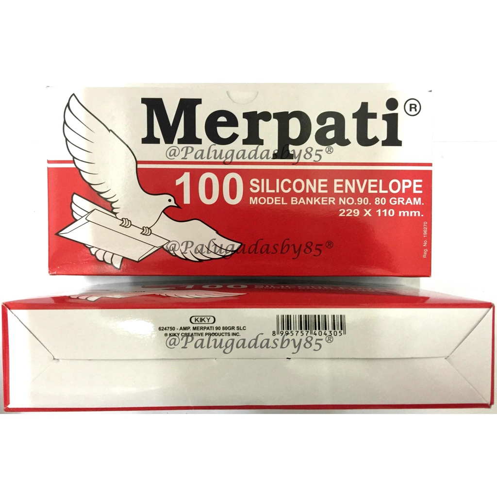 

Amplop Merpati 90 Perekat 80 Gram (1 Pak Isi 100 Lembar) 23 x 11 Cm / Merpati No.90 / Amplop Kabinet / Amplop Kiky 90/ Amplop 90 / Kiky Amplop / Merpati Amplop / Amplop Putih Merpati