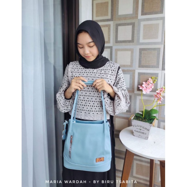 Biru Tsabita Maria Totebag 2in1 Bisa di Slempang