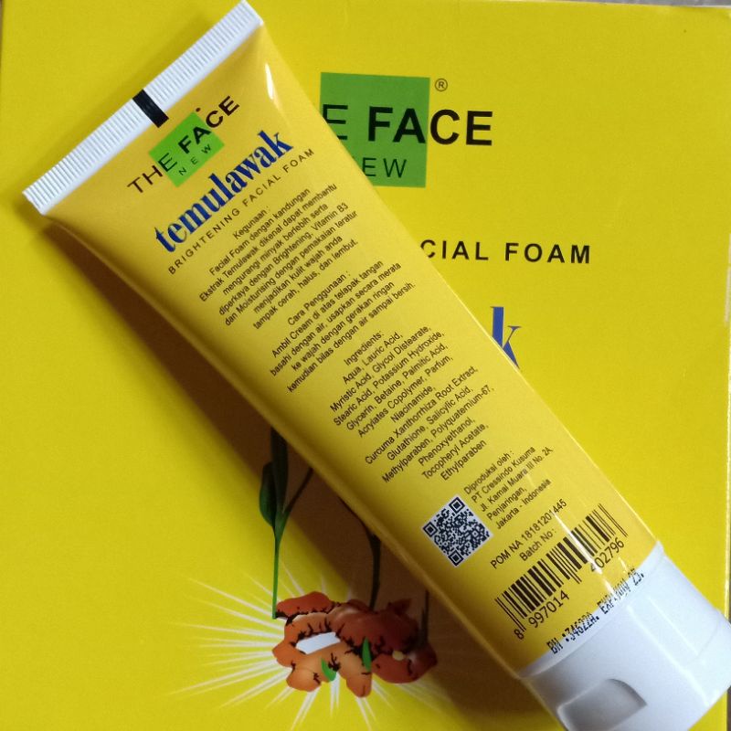 Facial Foam The Face Temulawak Brightening Facial Foom - LUSINAN