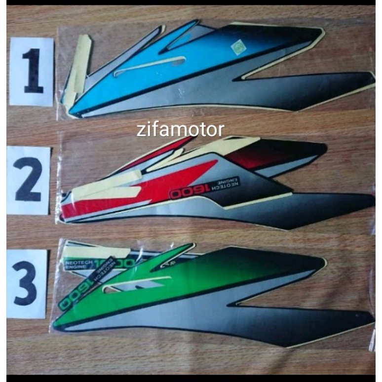 Sticker lis striping Honda GL Pro tahun 1996