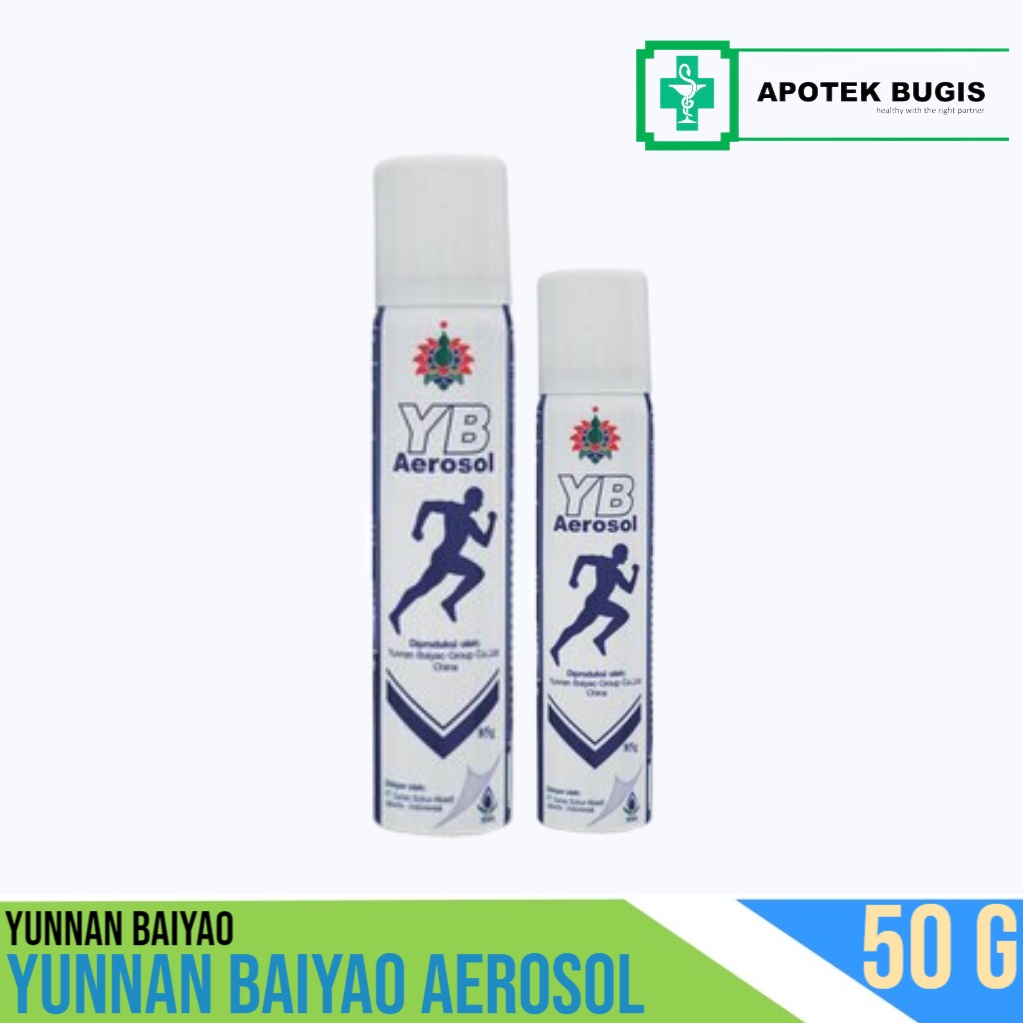 YUNNAN BAIYAO  Aerosol Size 50gr Meredakan Bengkak Pegal Linu Otot Kaku Semprotan Pereda Nyeri