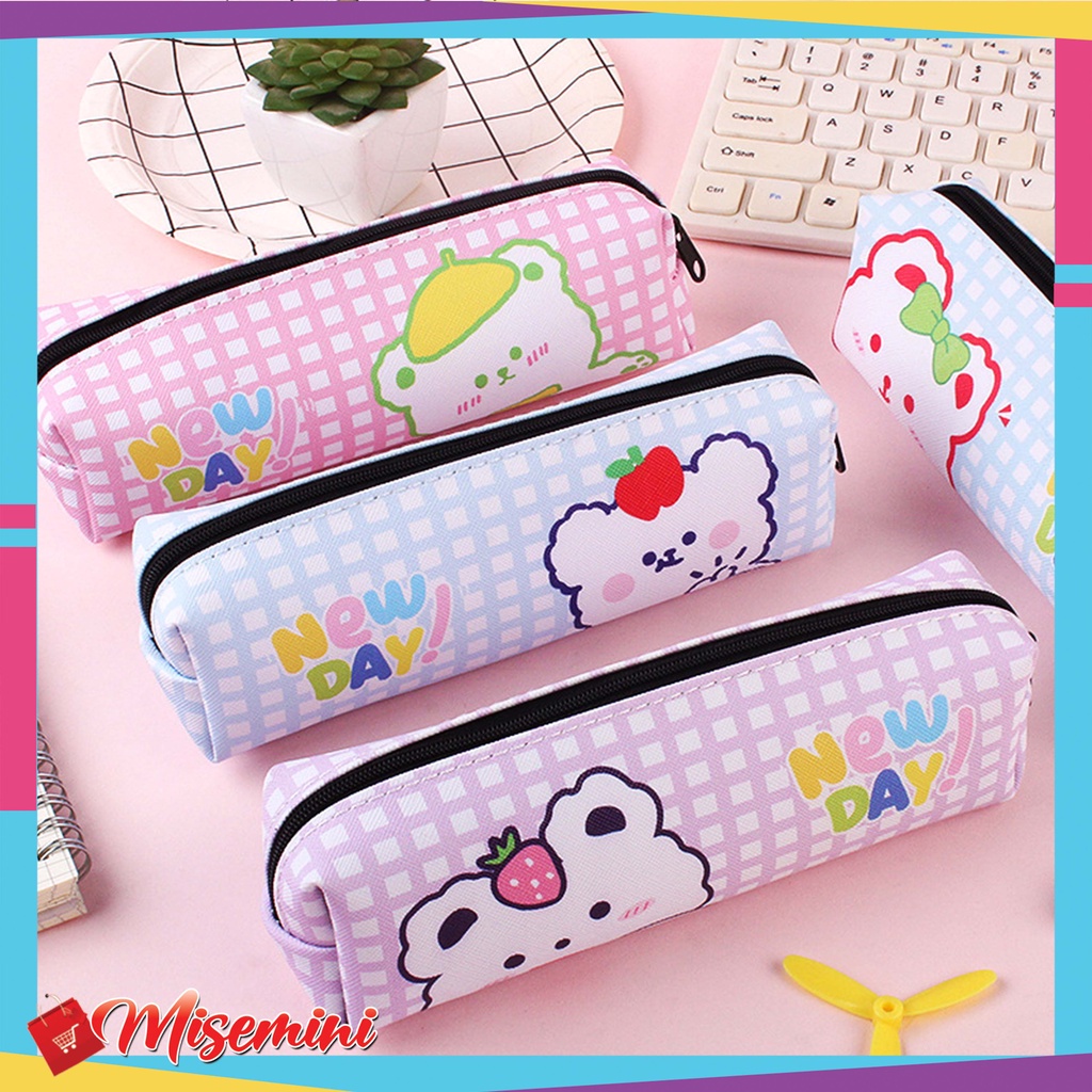 

Ⓜ️Ⓜ️️Tas Pensil Tempat Alat Tulis Motif Beruang New Day Fashion Korea