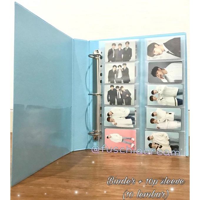 

(Binder + 10p Sleeve) ukuran A4 2/3/4 Ring untuk photocard/polaroid