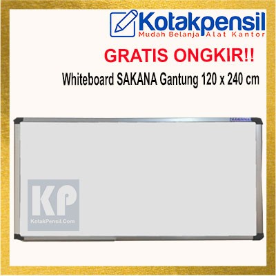 

Papan Tulis Whiteboard Sakana Gantung 120 X 240 Cm Papan Tulis Magnetik