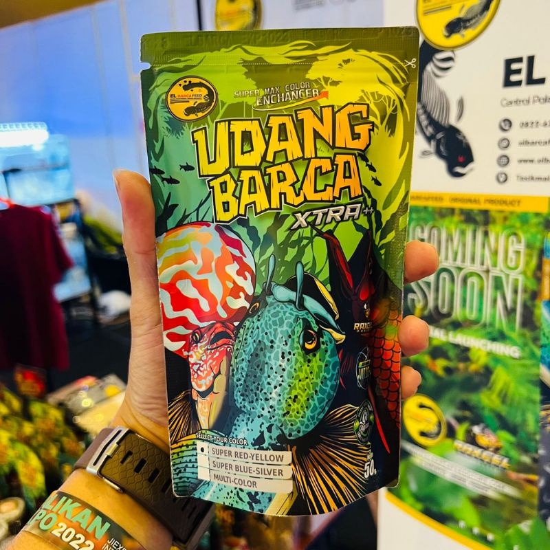 udang kering xtra +++ el barca pengganti pakan hidup pakan channa ok