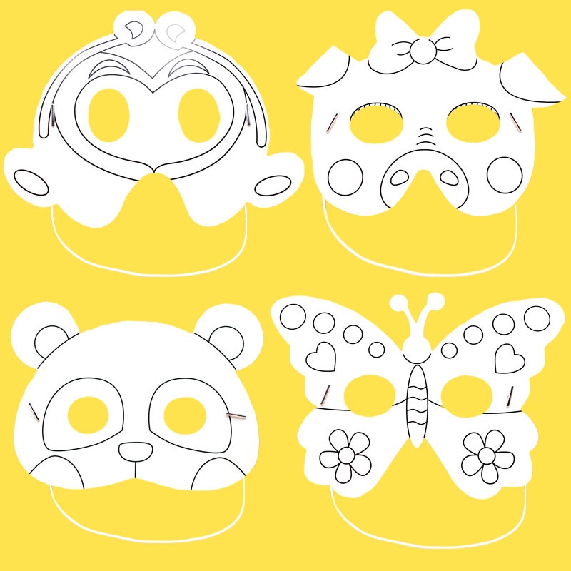 PAOPAO DIY The Topeng Mask Character Animal Prakarya Kreativitas Premium