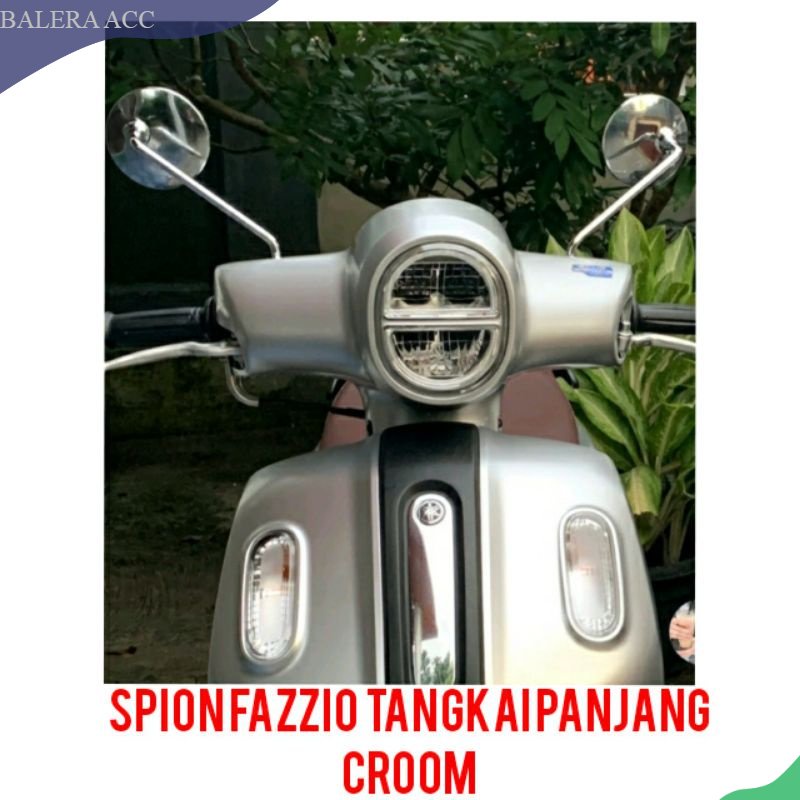 Spion fazzio Spion retro bulat tangkai panjang Full croom