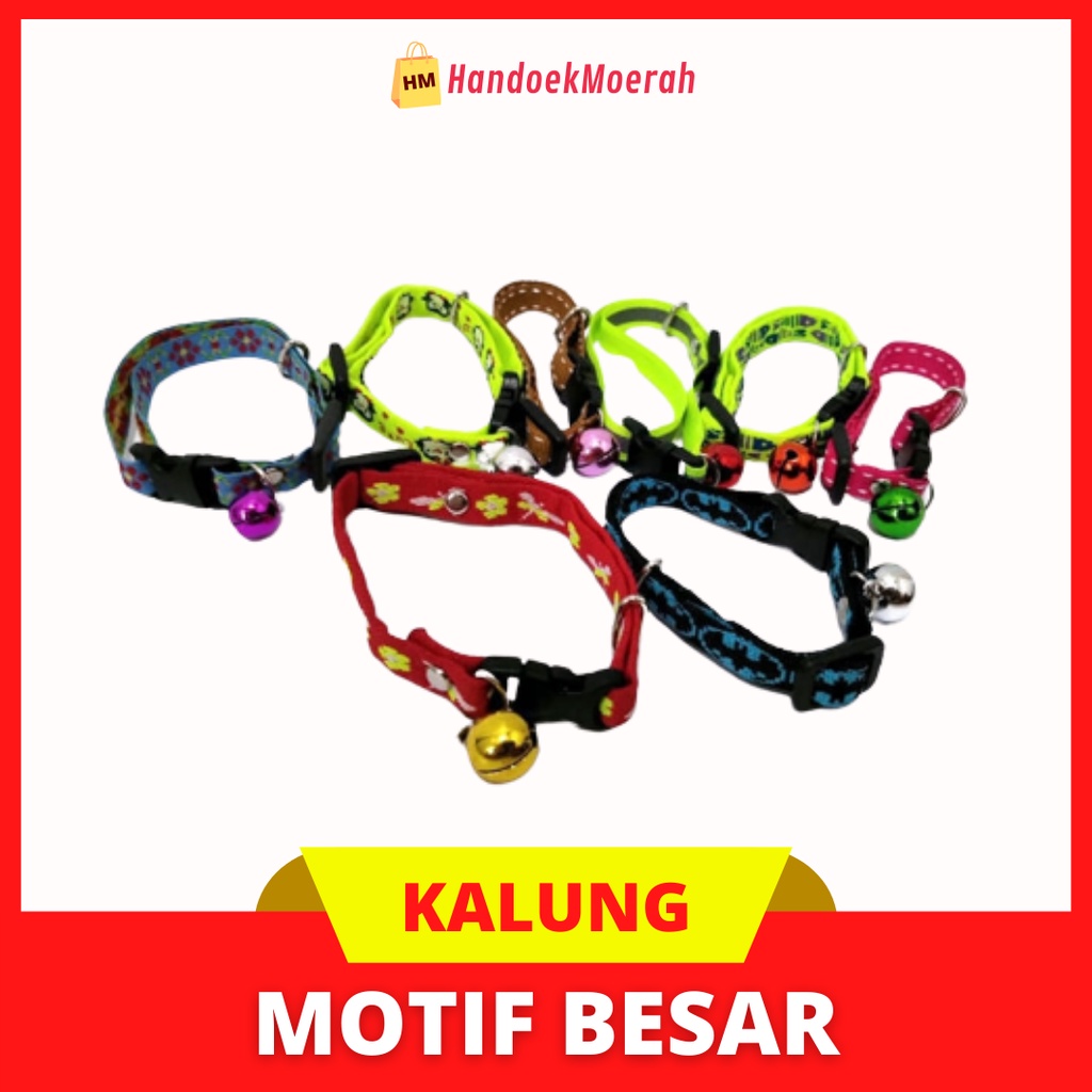 Kalung Hewan Motif Besar Murah / Aksesoris Kucing &amp; Anjing