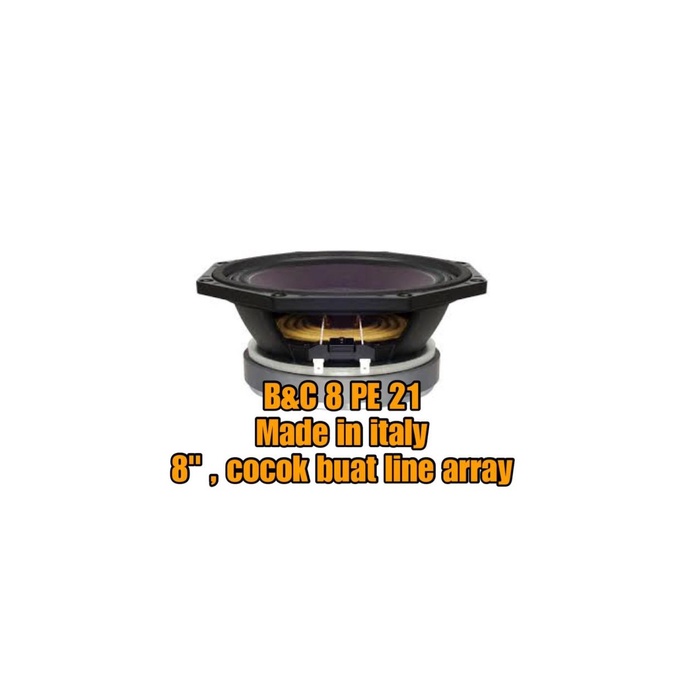 B&C Speaker 8Pe21 - 8" - Made In Italy - Harga Sale Penghabisan