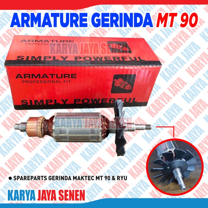[BAYAR DITEMPAT] Armature Full Gulungan Tembaga Angker Maktec Mt 90 / Perlengkapan Rumah Tangga Mura