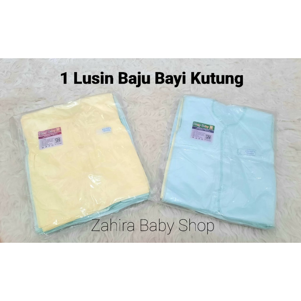 1 Lusin Baju Bayi Newborn/ Lengan Kutung/Lengan Pendek/Lengan Panjang