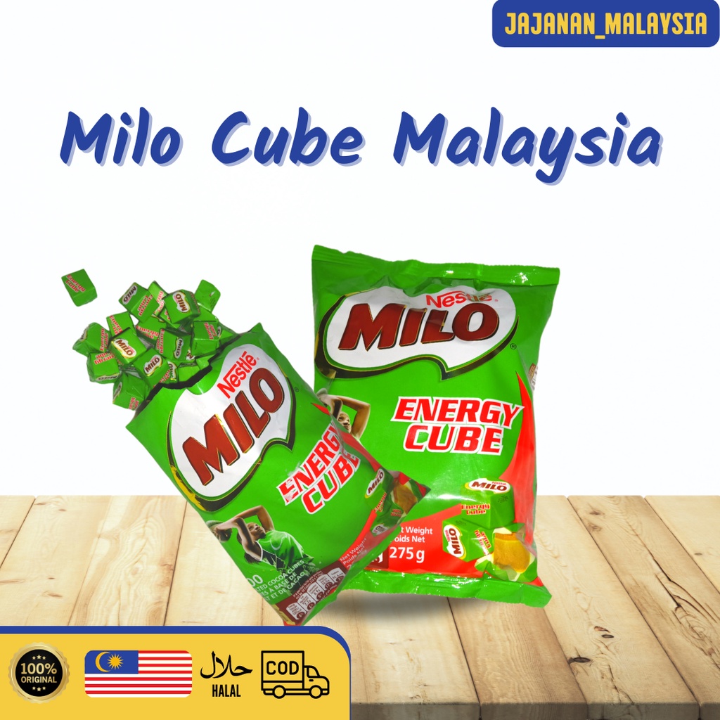 Jual Milo Cube Malaysia 50pcs encer Coklat permen terenak dan berkualitas terjamin Halal packing