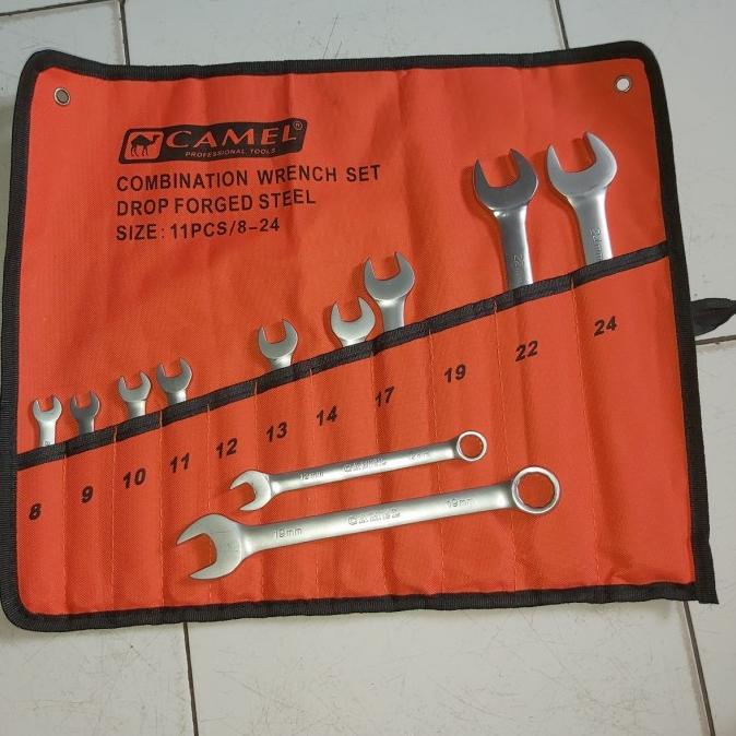 kunci ring pas set 11pcs (8-24)/ kunci ring pas set camel 11pcs