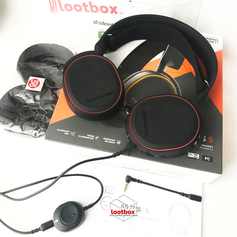 Headset Gaming USB & 3.5mm 7.1 PC Mobile Steelseries Arctis 5 [SECOND]