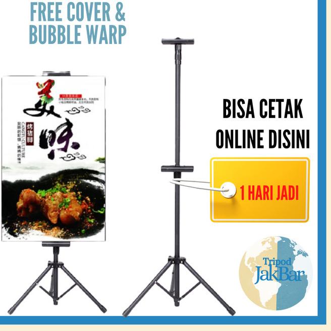 TRIPOD DISPLAY / STAND FRAME / STAND BANNER TRIPOD CAMERA - Hitam