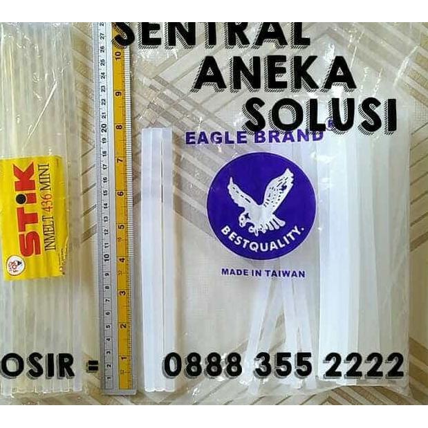 

lem bakar / lilin / tembak / glue gun refill kecil import putih kiloan