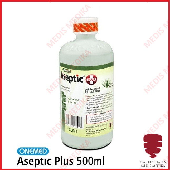 Onemed Aseptic Plus 500 ml Refil Hand Sanitizer Cair Pembersih Tangan