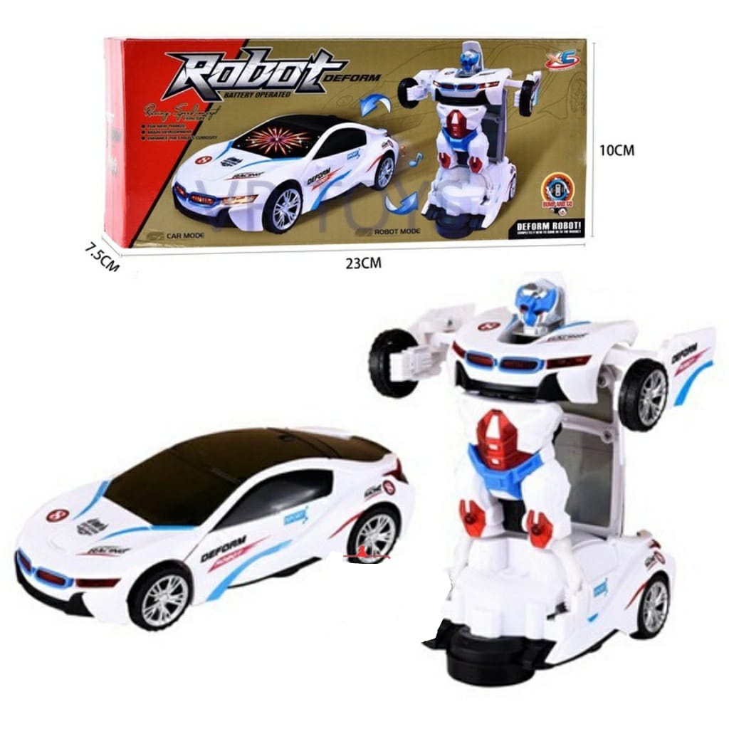 MAINAN ANAK MOBIL 2 IN 1 ROBOT LAMPU DANCE TERKEREN