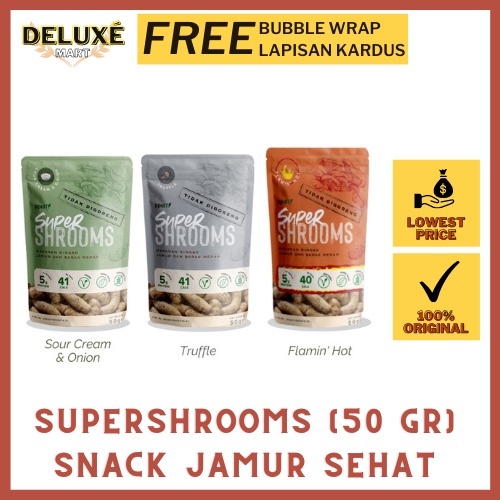 

Supershrooms Snack Jamur Sehat dan Bergizi