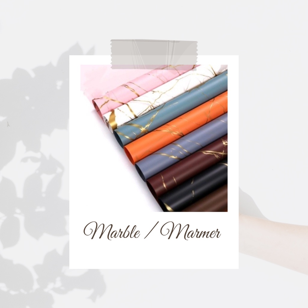 

[1 PACK ISI 20 LEMBAR] KERTAS BUNGA MARMER / MARBLE KOREAN PAPER