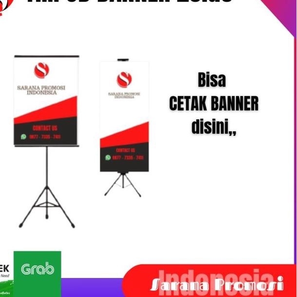 Tripod Stand Banner / Roll Up Banner/ Stand Promosi