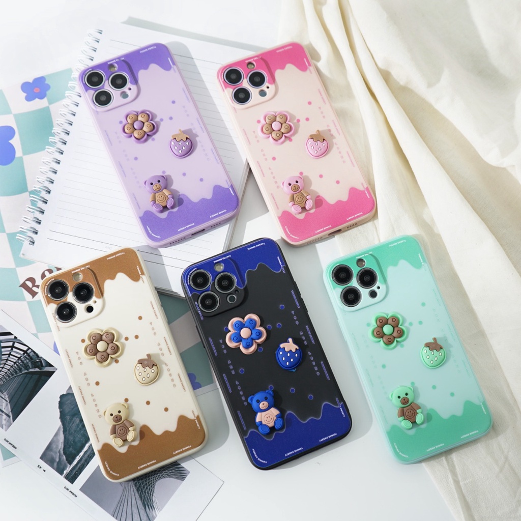 (3D 4) Softcase 3D Motif timbul for OPPO A54 A5S A1K A15 A3S A16 A74 A53 A95 RENO 6 A55 A57 Silicon 