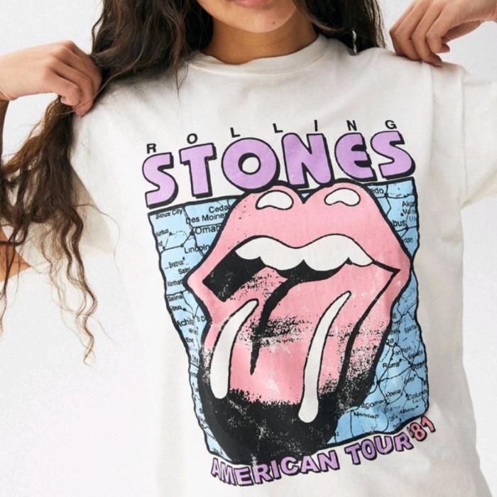 Kaos Rolling Stones By Pull&Bear Original