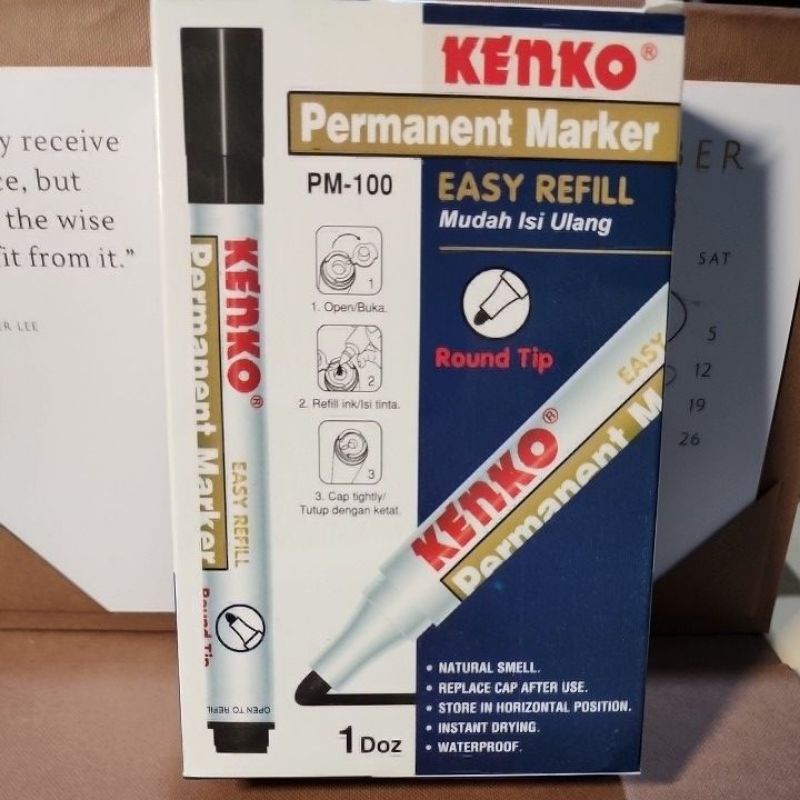 

KENKO SPIDOL PERMANENT MARKER PM100 PM 100 HARGA PERLUSIN ISI 12PCS