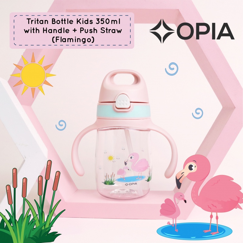 OPIA TRITAN BOTTLE KIDS 350ML - FLAMINGO (TBK350.F1)
