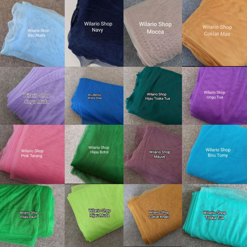 1 Roll Kain Tile Halus Lembut | Soft Tulle | Soft Tile 45 Meter