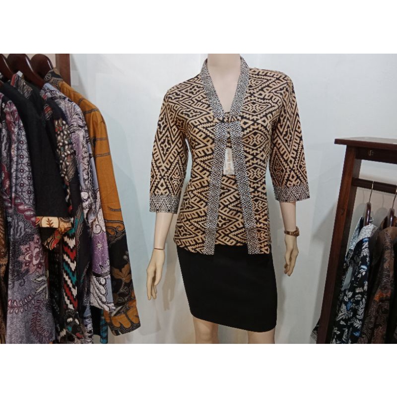 blouse batik kutu baru wajik songket lawasan original Arta batik super seragam batik kerja kantor pa