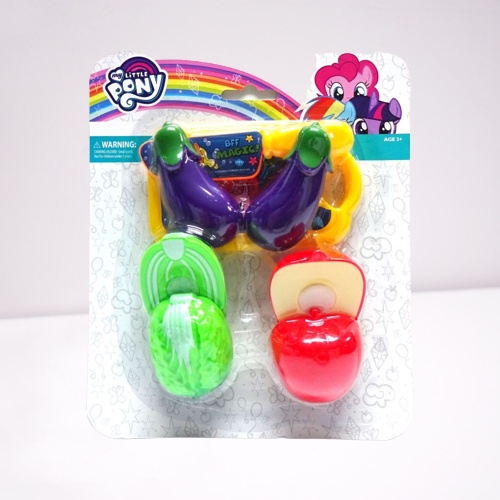 HAPPY TOON 03941 MLP FOODSET 06 My Little Pony Cutting Fruit BFF Magic