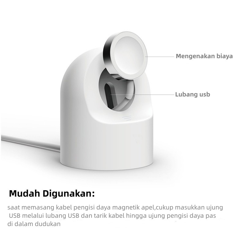 Jual Charger Standing Bahan Silikon Charger Apple Watch Berdiri untuk iWatch 1 2 3 4 5 6 7 SE