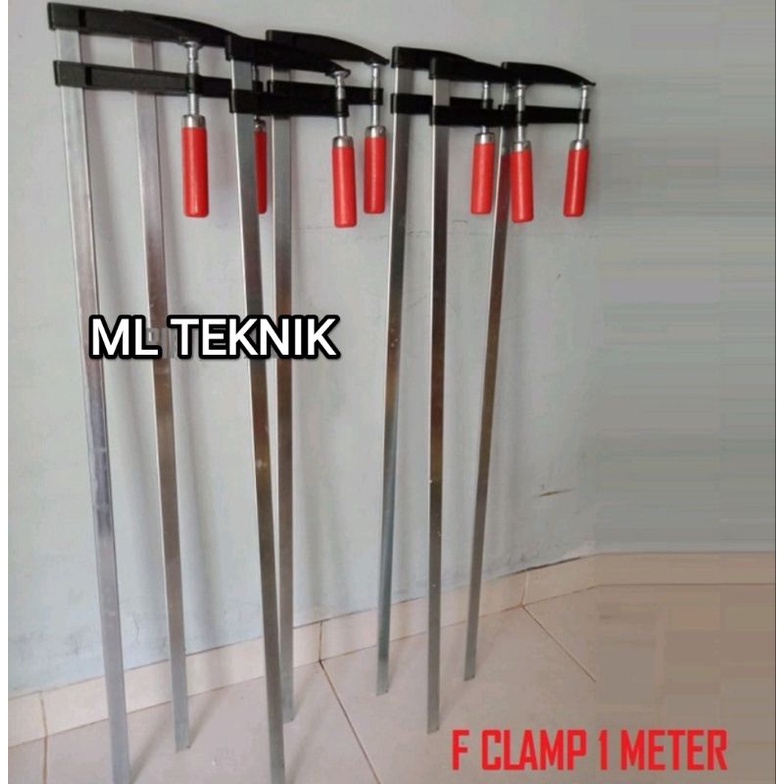 Clamp f ukuran 1 meter catok f ukuran 120 × 1000 mm penjepit kayu model F alat press kayu