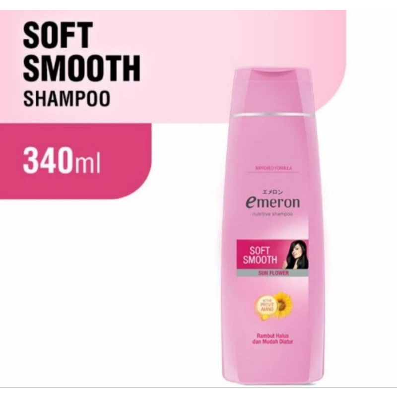 EMERON Shampoo Botol 340ml Blackshine Smooth Hijab Shampoo Emeron