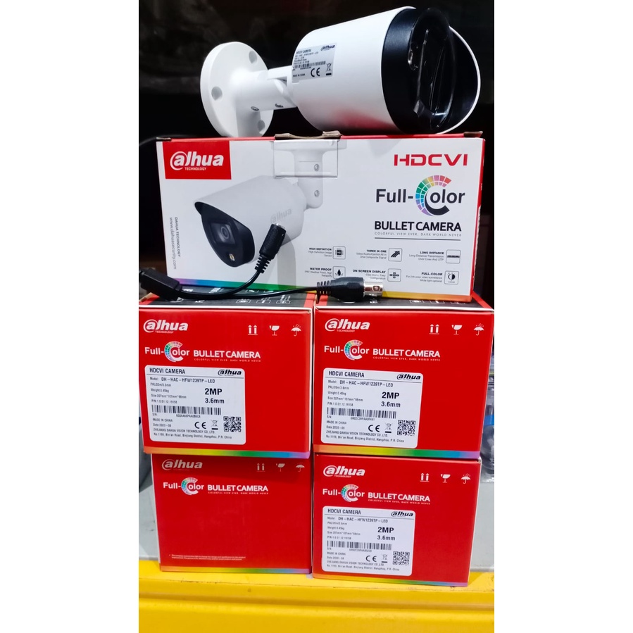 CCTV DAHUA OUTDOOR 2 MP HAC-HFW1239TP-LED FULL COLOUR 3,6MM