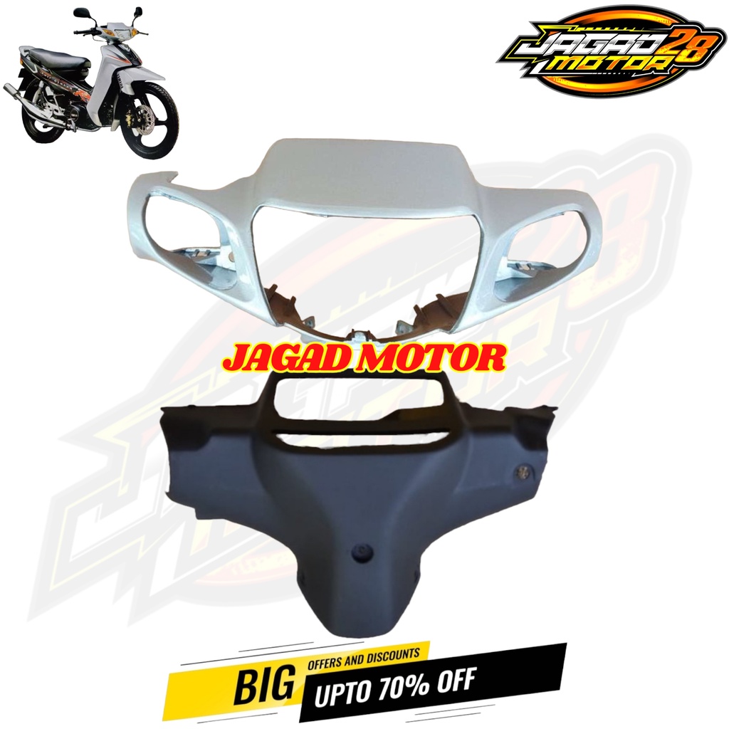 Batok Depan Belakang Yamaha Fizr Fiz R Silver / Kepala Depan Belakang Yamaha Fizr Fiz R Silver / Batok Kepala Depan Belakang Yamaha Fizr Fiz R Silver / Batok Kepala Totok Depan Belakang Yamaha Fizr Fiz R Silver